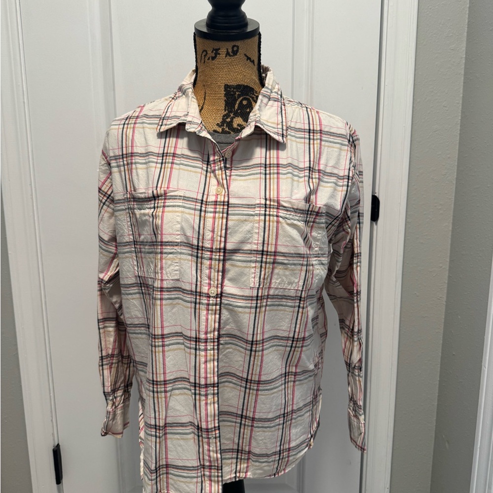 Loft Multicolor Plaid Shirt